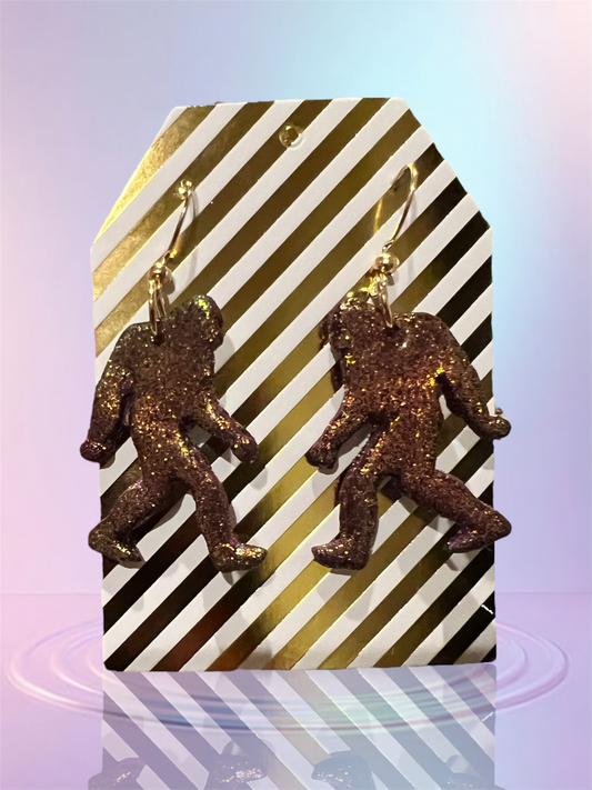 Sparkly Sassquatch Dangles