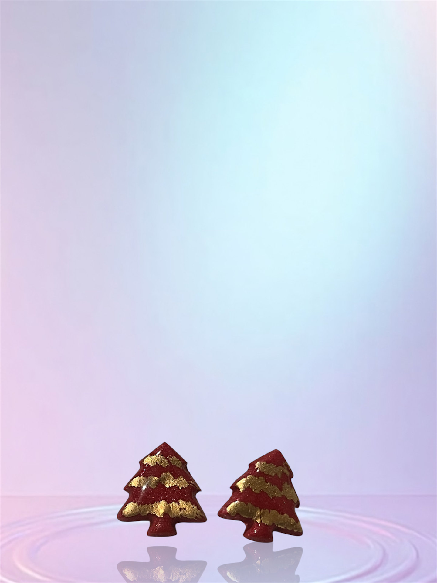 Small Christmas Tree Studs