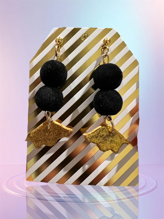 Gold Razorback Dangles