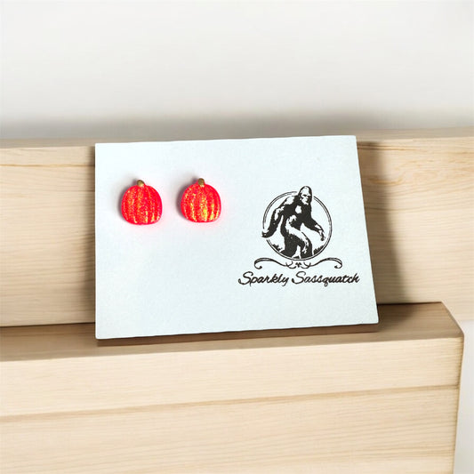 Pretty Pumpkin Studs