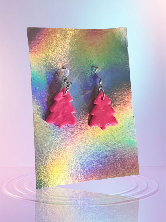 Pink Tree Dangle