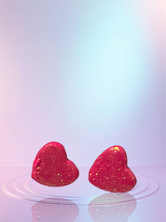Sparkle Heart Studs