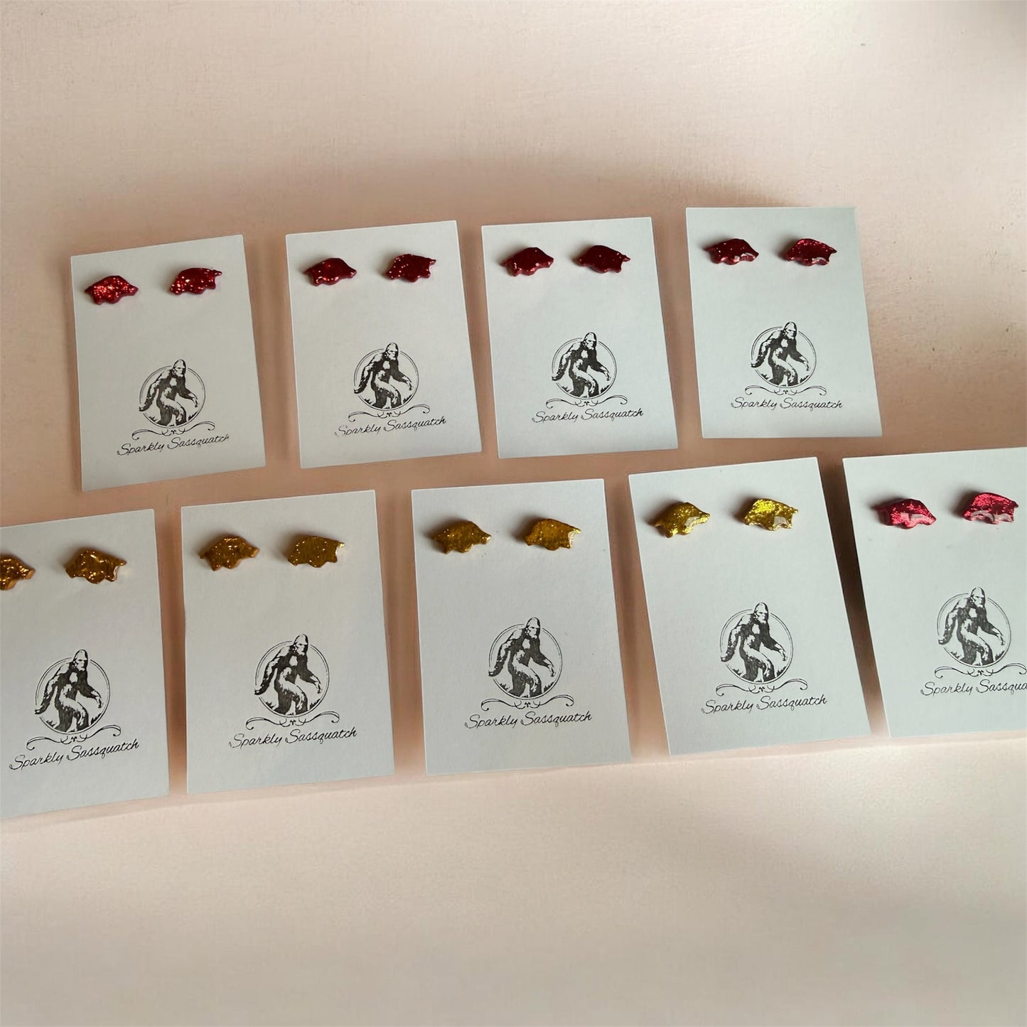 Tiny Sparkly Razorback Studs