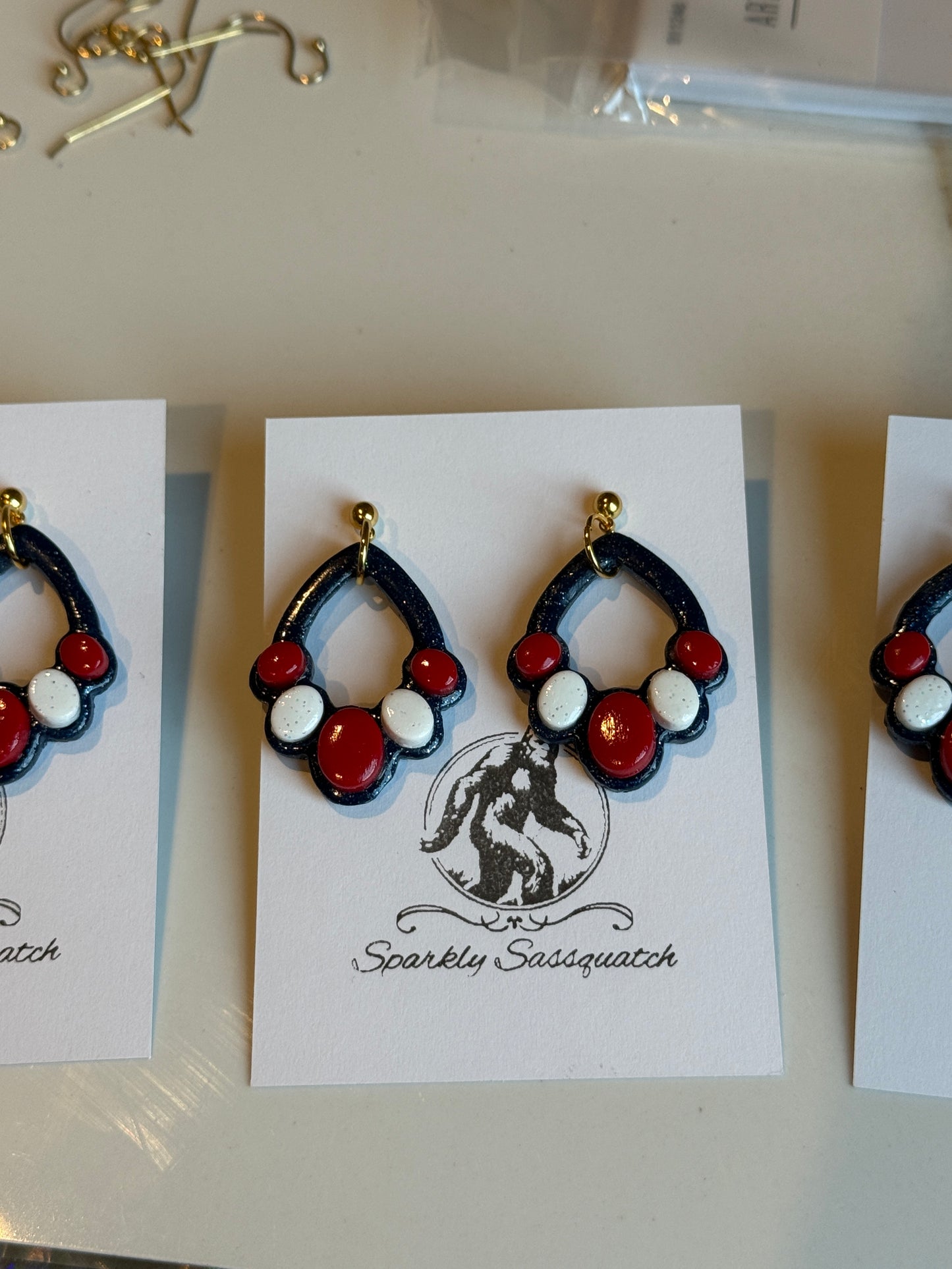 Patriotic Dangle Earrings