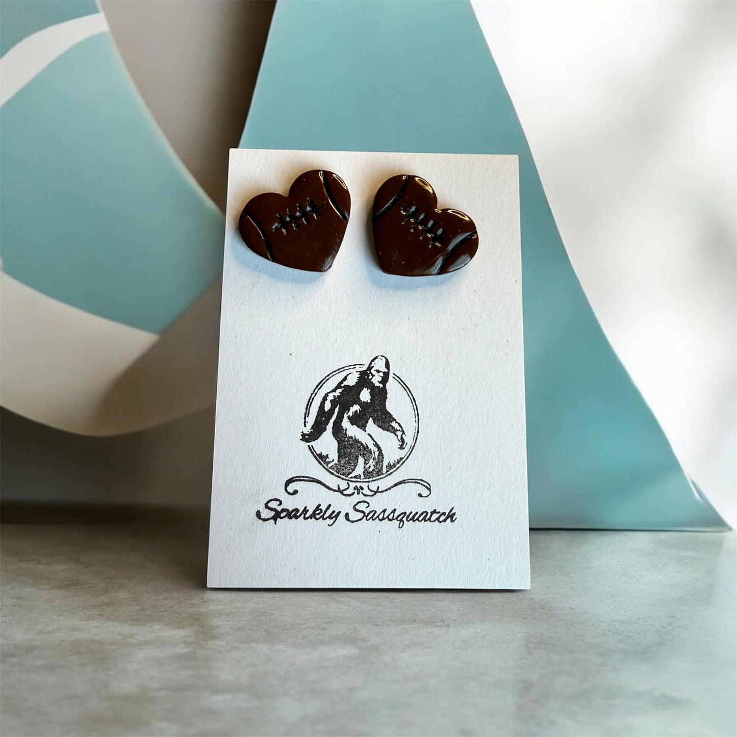 Sporty Heart Studs