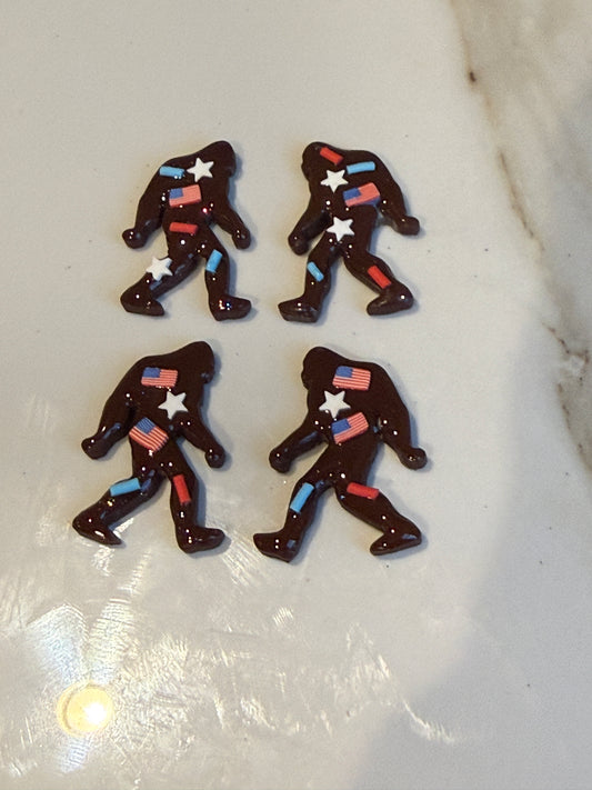 Patriotic Sassquatch Studs