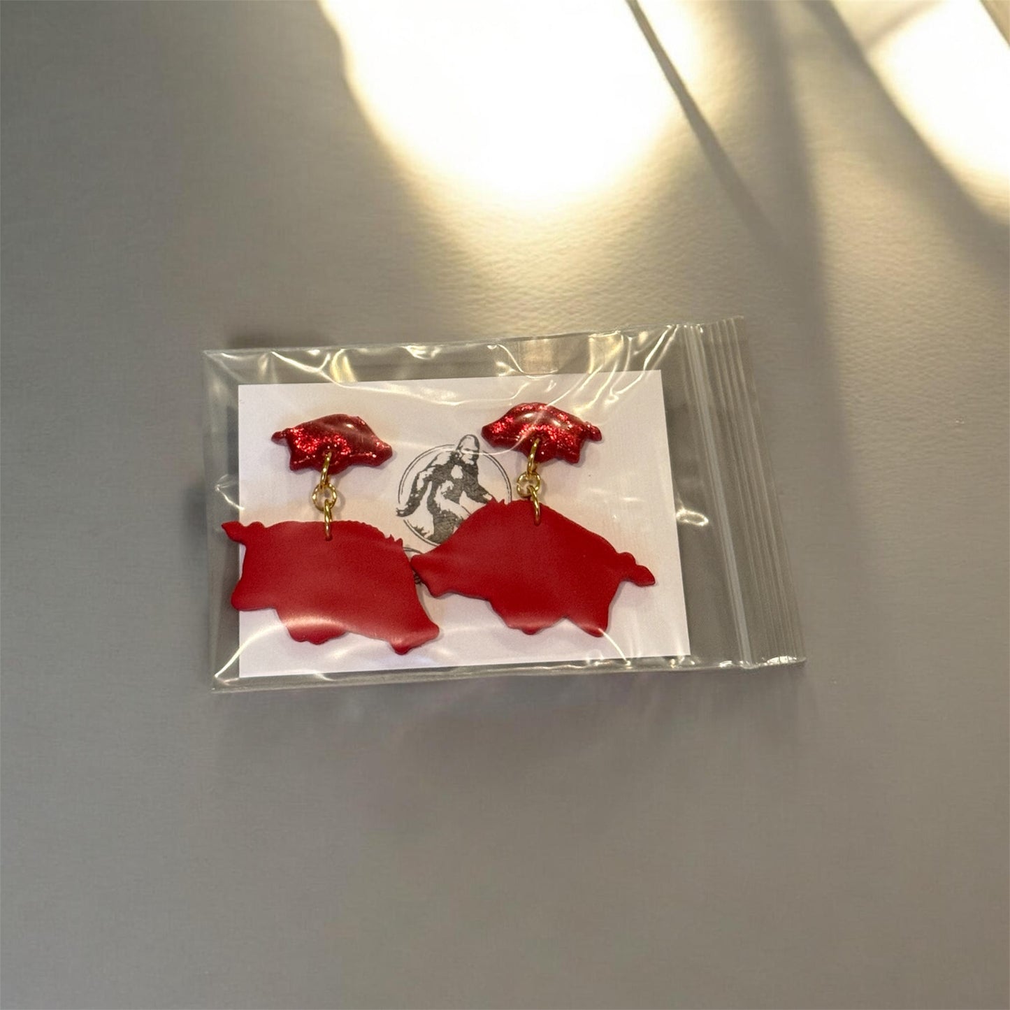Large Razorback Dangle Stud