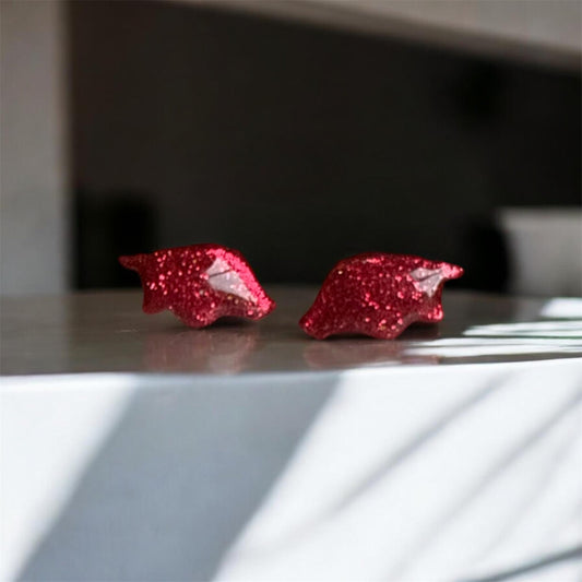 Tiny Sparkly Razorback Studs