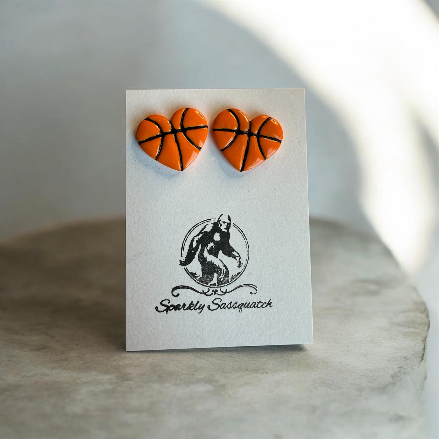 Sporty Heart Studs