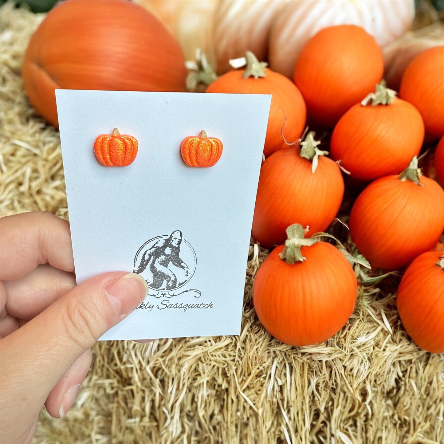 Small Pumpkin Studs