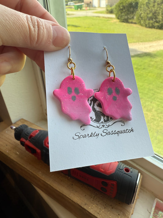Pink to Purple Ghosty Dangle