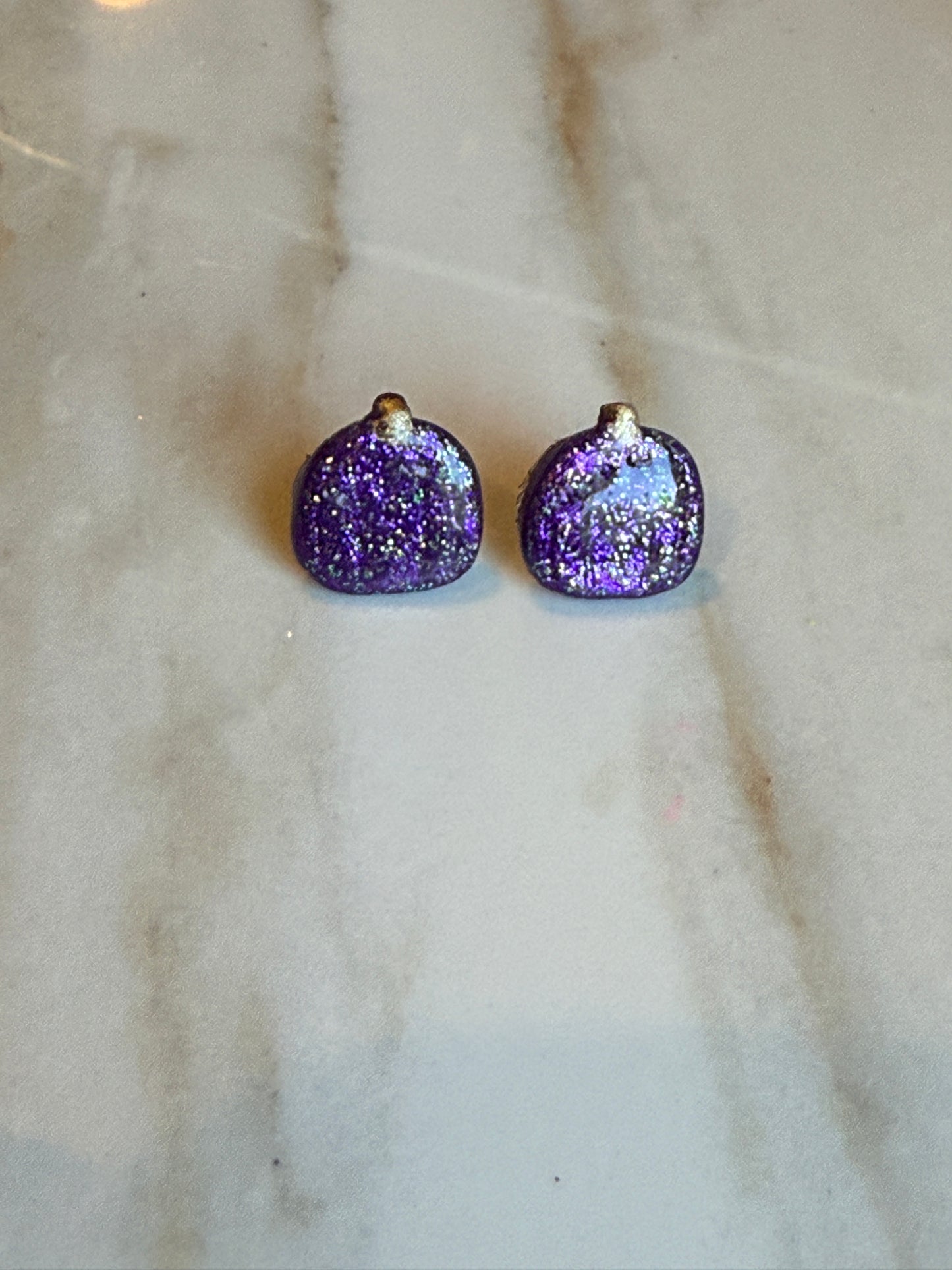 Purple Sparkle Studs