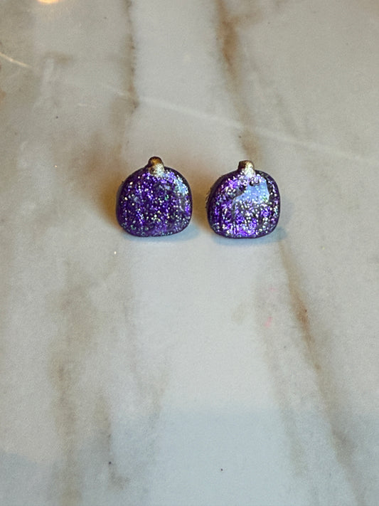 Purple Sparkle Studs