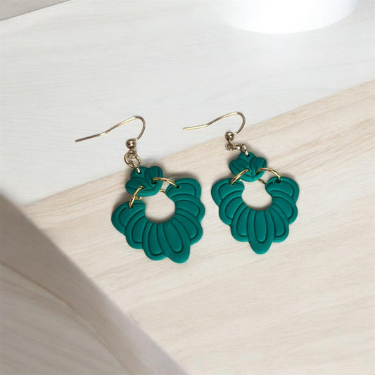 Green Kendall Drop Earrings